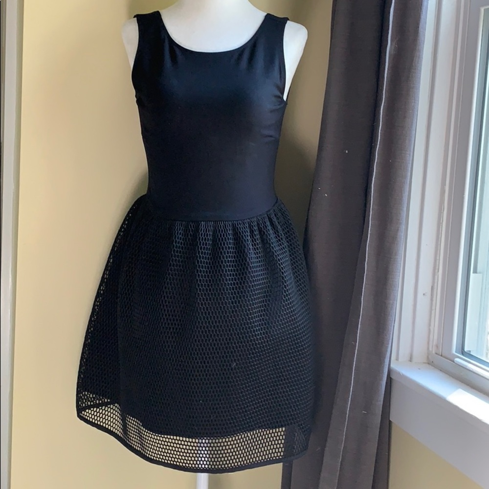 Little Black Dress Mesh Skirt Juniors Size Small